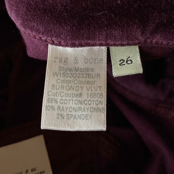 rag & bone Velvet Skinny Jeans - Picture 10 of 12